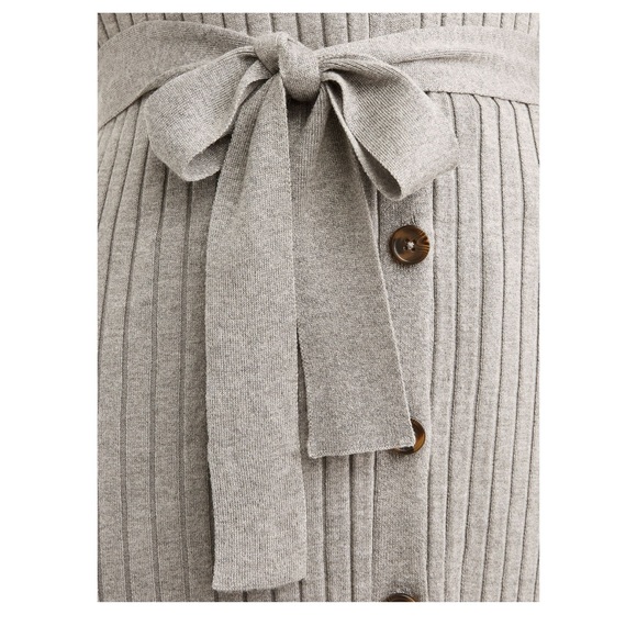 Button Front Ribbed Cardigan - Picture 2 of 3
